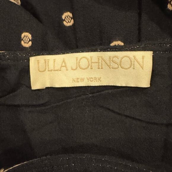 Ulla Johnson Clemente Abstract Print Tiered Cotton Midi Sundress Size 12 - Picture 10 of 13